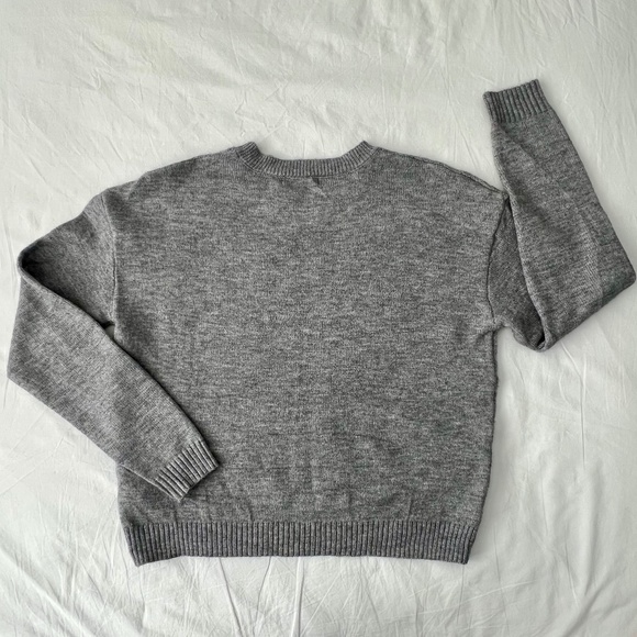 Cat Pattern Drop Shoulder Sweater - Picture 6 of 8